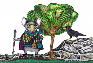 Warrior Mouse (white background)